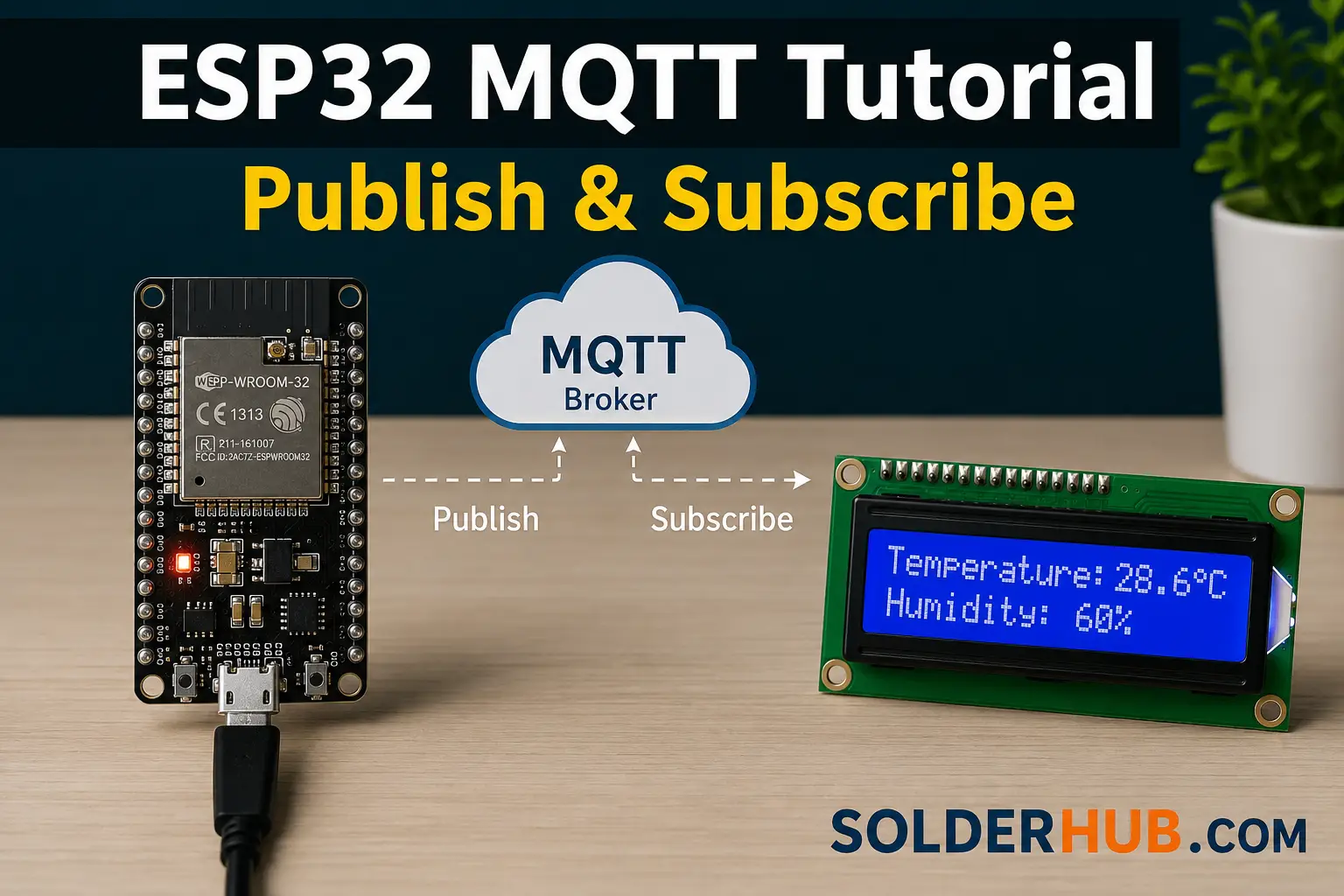 ESP32 MQTT Tutorial: Publish and Subscribe with Arduino IDE